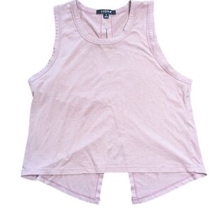 Zobha High Neck Cropped Open Back Small Athletic Tank Top